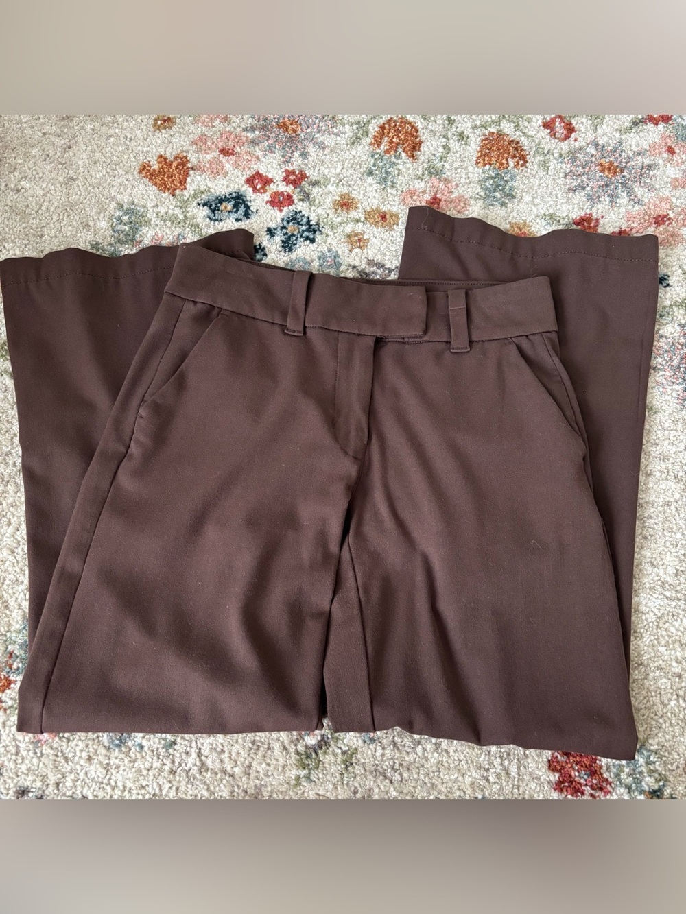 Women’s Brown American Eagle Outfitters Baggy Flare Trouser - Size 2 PETITE